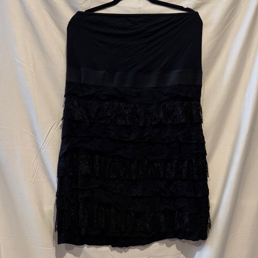 Lane Bryant Black Strapless Dress